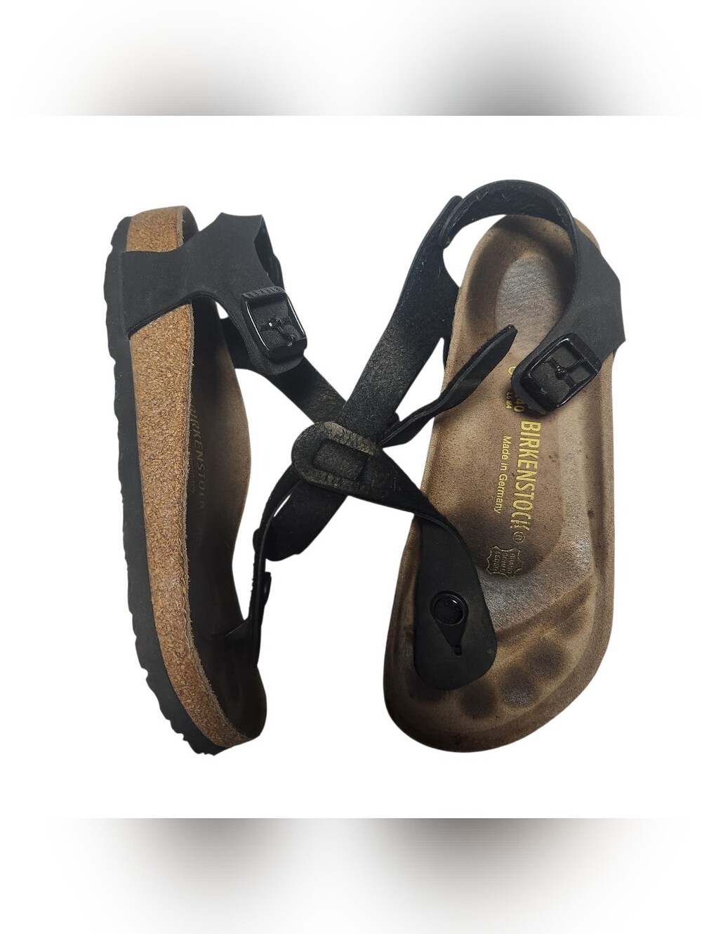 Birkenstock Black Gizeh-Style Thong Sandals